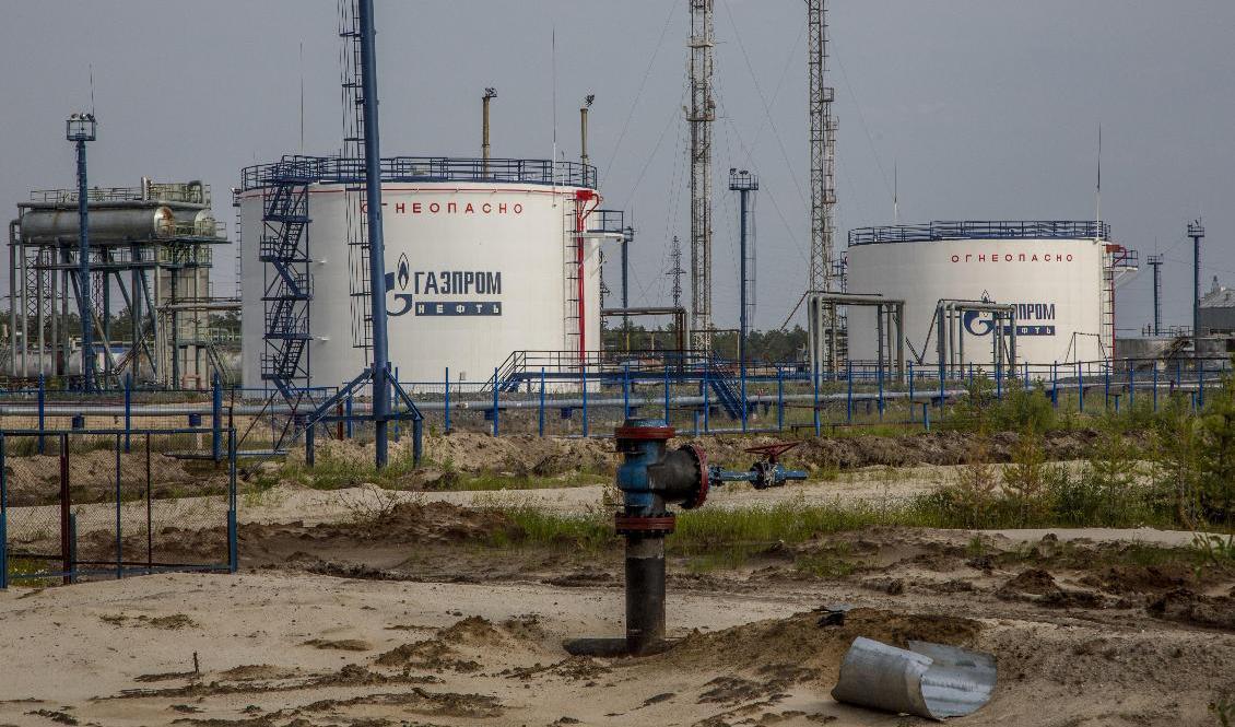 En Gazprom-anläggning i den ryska regionen Yamal. Arkivbild Foto: Petr Shelomovskij/AP/TT