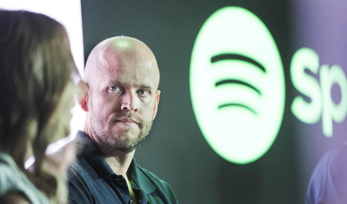 Spotifys aktiekurs har rasat sedan årsskiftet. Här storägaren Daniel Ek. Arkivbild. Foto: Lars Pehrson/SvD/TT