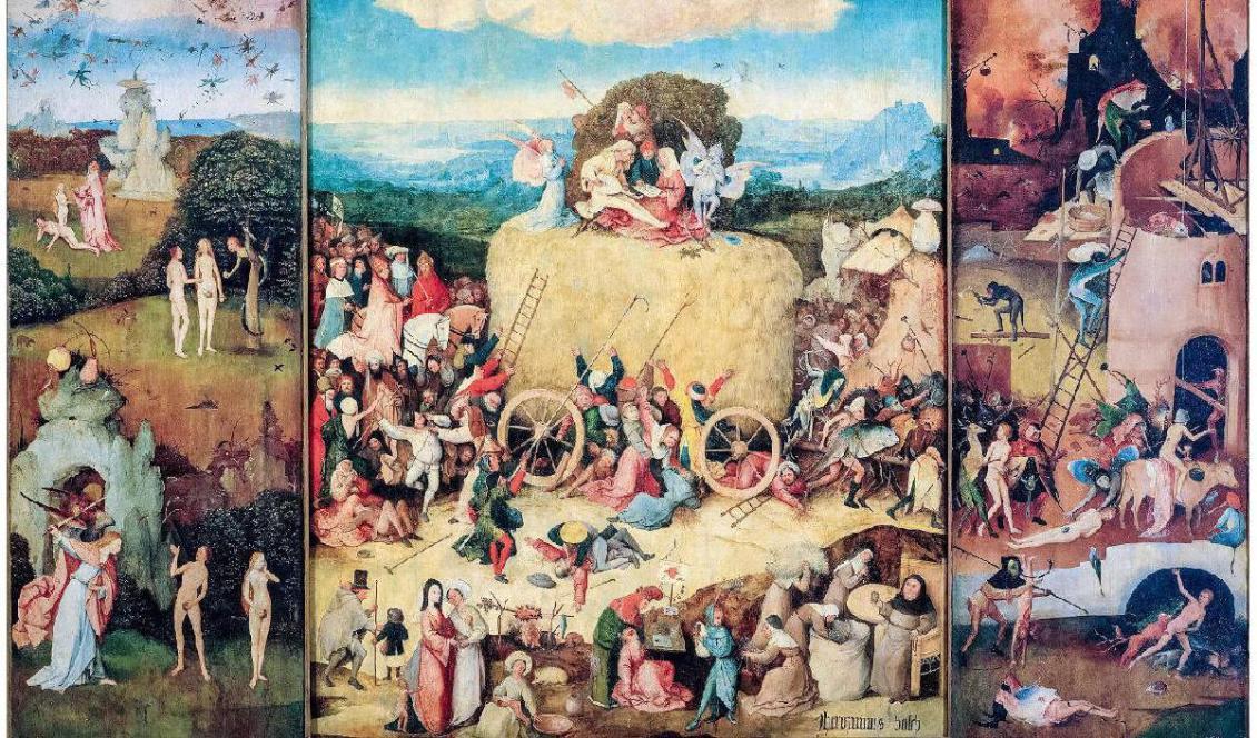 



Den tredje andliga frågan: Hur kan jag bli räddad? ”The Hay Wagon Triptich”, 1510-1516, Hieronymus Bosch. Olja på panel; Pradomuseet, Madrid. Foto: Public Domain                                                                                                                                                                                