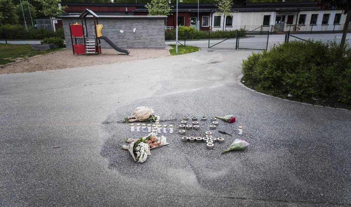 I Örebro mördades två män i en skjutning vid en förskola i slutet av maj. Foto: Stina Stjernkvist/SvD/TT