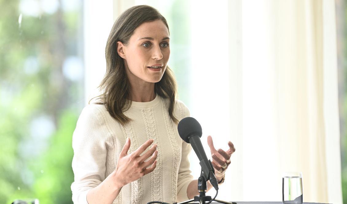 Finlands statsminister Sanna Marin. Foto: Henrik Montgomery/TT