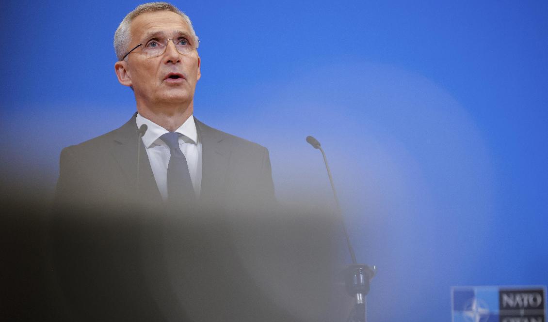 
Natos generalsekreterare Jens Stoltenberg. Foto: Olivier Matthys/AP/TT                                            