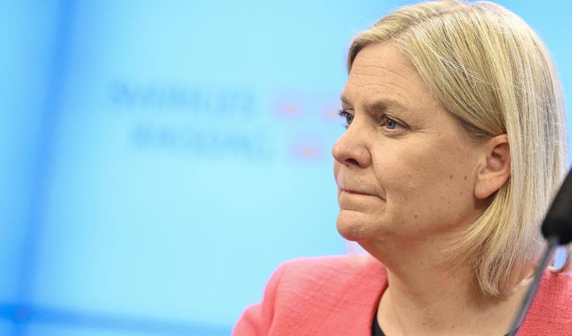 Statsminister Magdalena Andersson. Arkivbild. Foto: Henrik Montgomery/TT