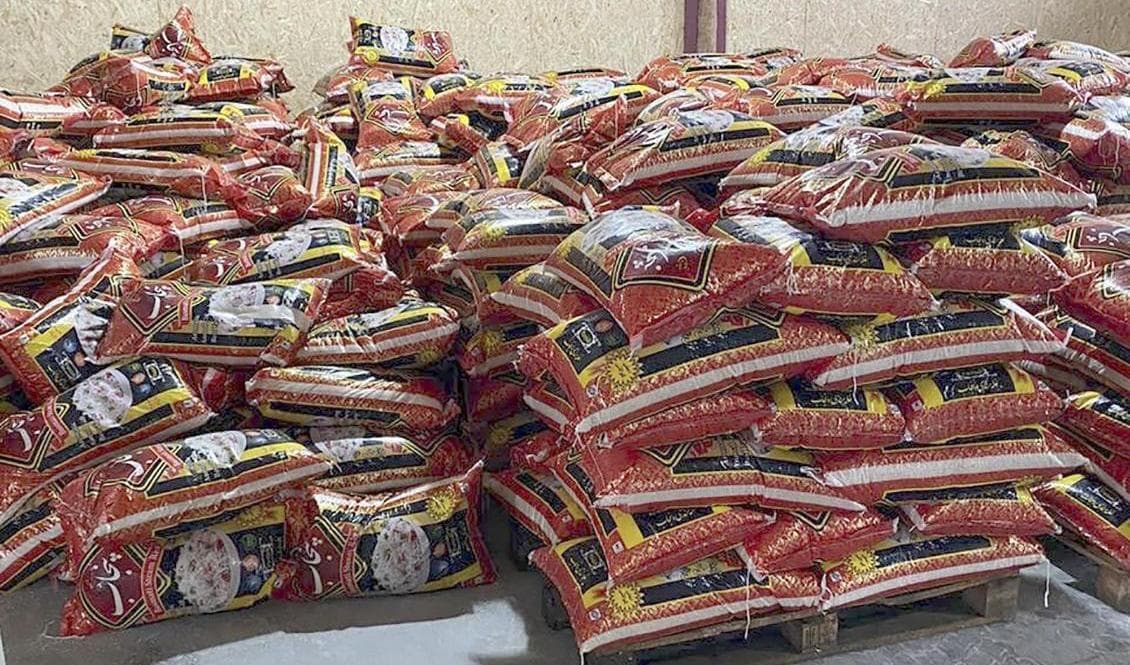 Ukrainsk polis beslagtog i januari 2021 drygt ett ton heroin i Lviv. Markandsvärdet beräknades uppgå till motsvarande 810 miljoner kronor. Arkivbild. Foto: AP/TT/Ukrainas åklagarmyndighet