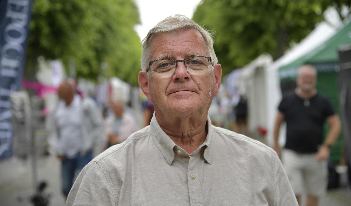 Lars Reuterberg ingrep när en gärningsman attackerade en person, troligen med kniv, vid Donners plats i Visby under Almedalsveckan. Foto: Marko Saavala/TT