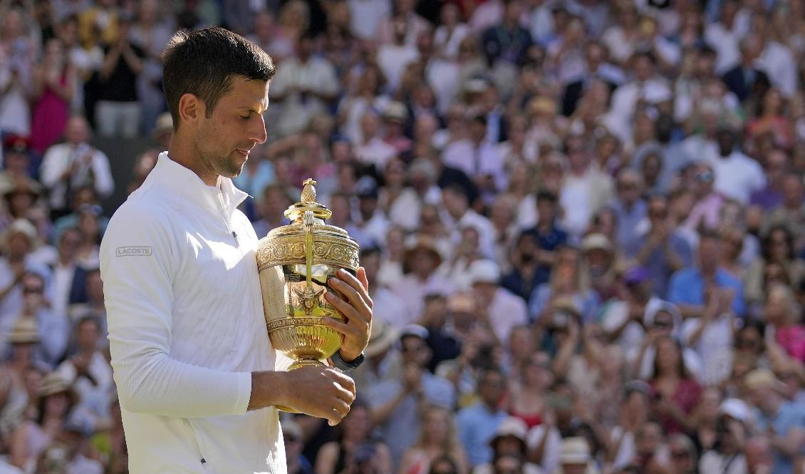Novak Djokovic vann Wimbledon igen. Foto: Alastair Grant/AP/TT
