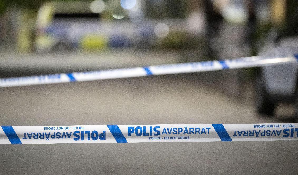 En man hittades skottskadad i ett skogsområde i Farsta på torsdag eftermiddag. En pojke i 17-18-årsåldern är anhållen misstänkt för mord. Arkivbild. Foto: Johan Nilsson/TT