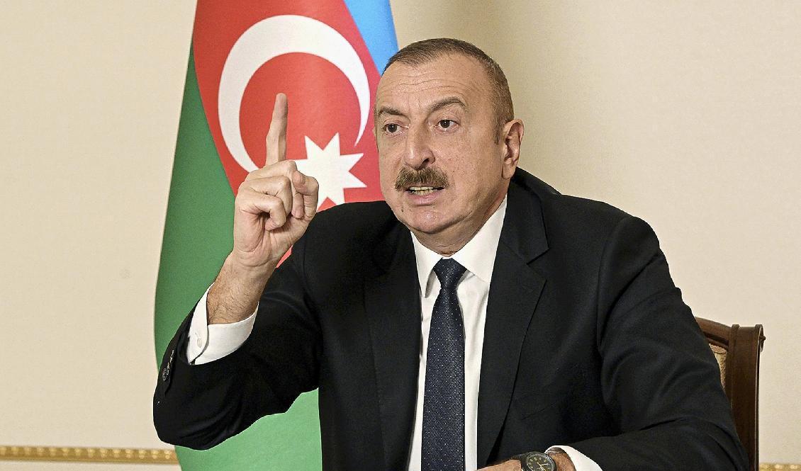 
Ilham Aliyev har varit president i Azerbajdzjan sedan 2003. Arkivbild. Foto: Azerbajdzjans presidentkansli/AP/TT                                            