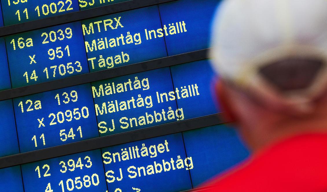 It-strul drabbar tågtrafiken. Arkivbild. Foto: Fredrik Persson/TT