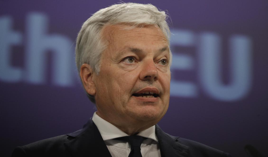 I sitt brev nämner EU:s justitiekommissionär Didier Reynders att han så sent som i höstas fick indikationer från Apple på att hans telefon kan ha blivit infekterad med Pegasus. Arkivbild. Foto: Olivier Hoslet/AP/TT