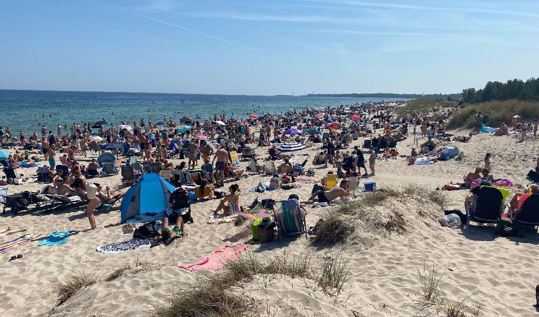 Det väntas läge för sol och bad i södra Sverige under helgen – om det inte blir alldeles för varmt. SMHI utfärdar en värmevarning längs en del av östkusten. Arkivbild. Foto: Marko Säävälä/TT