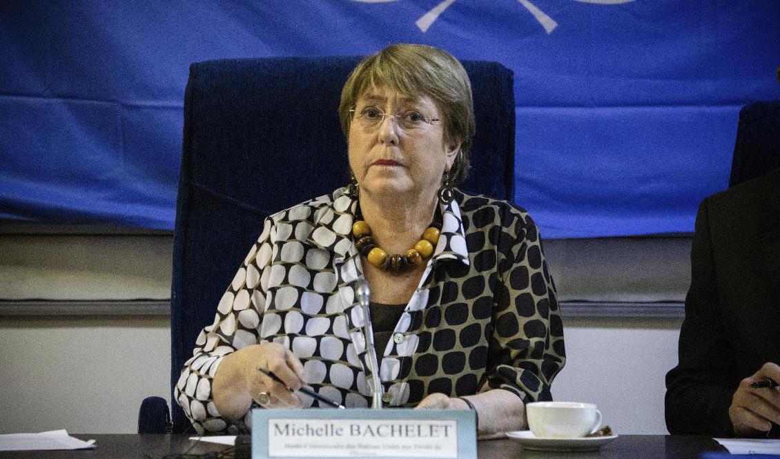 


FN:s människorättschef Michelle Bachelet. Arkivbild. Foto: Sophie Garcia/AP/TT                                                                                                                                    