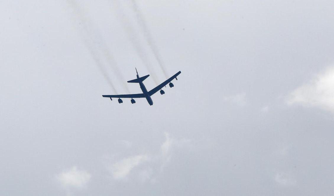 
Bombflygplanet B-52 Stratofortress utvecklades i USA under 1950-talet. Arkivbild. Foto: Boris Grdanoski/AP/TT                                            