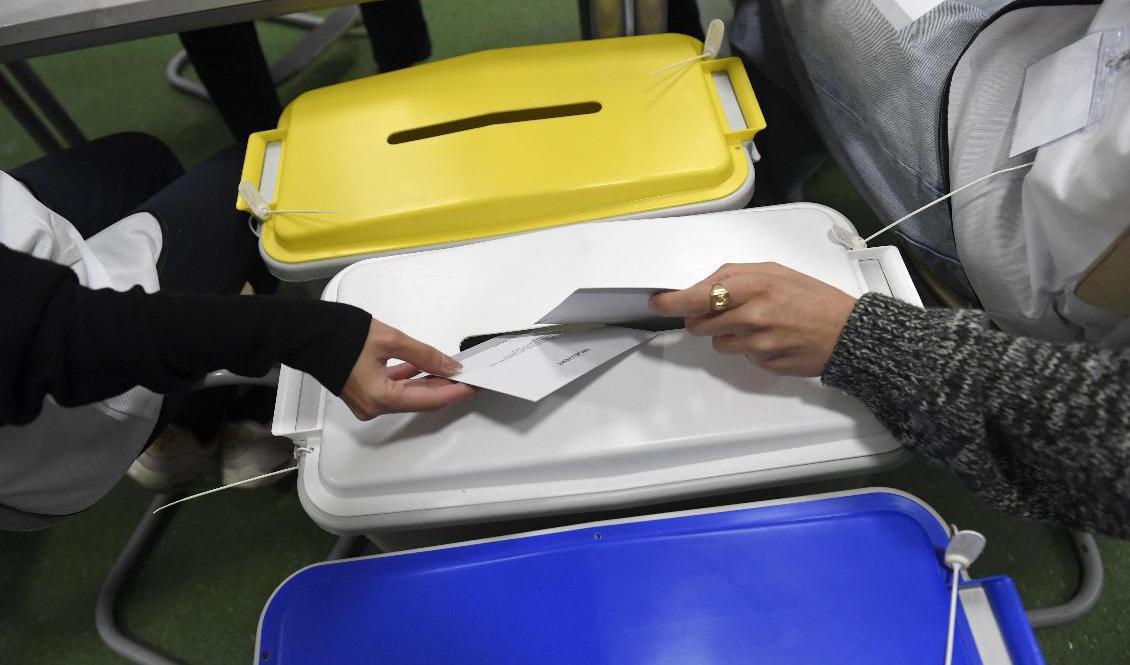 Färre verkar ha röstat. Foto: Maja Suslin/TT