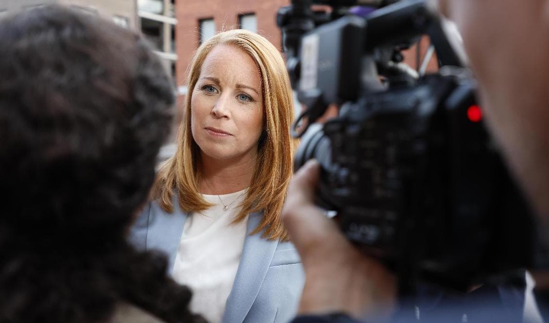 Centerpartiets partiledare Annie Lööf (C) har meddelat sin avgång. Foto: Christine Olsson/TT