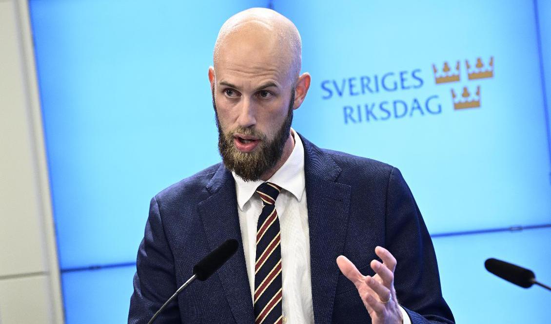 Moderaternas energi- och näringspolitiska talesperson Carl-Oskar Bohlin. Arkivbild. Foto: Claudio Bresciani/TT