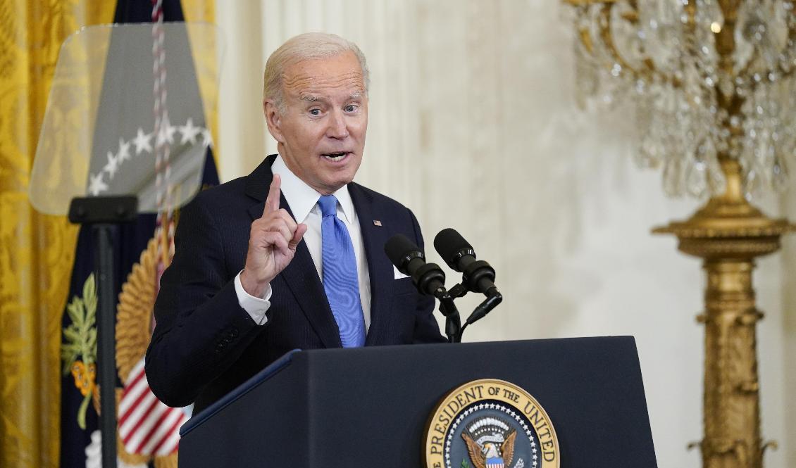USA:s president Joe Biden. Arkivbild. Foto: Susan Walsh/AP/TT