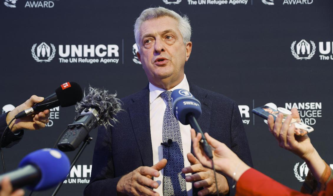 FN:s flyktingkommissionär Filippo Grandi. Foto: Stefan Wermuth/AP/TT