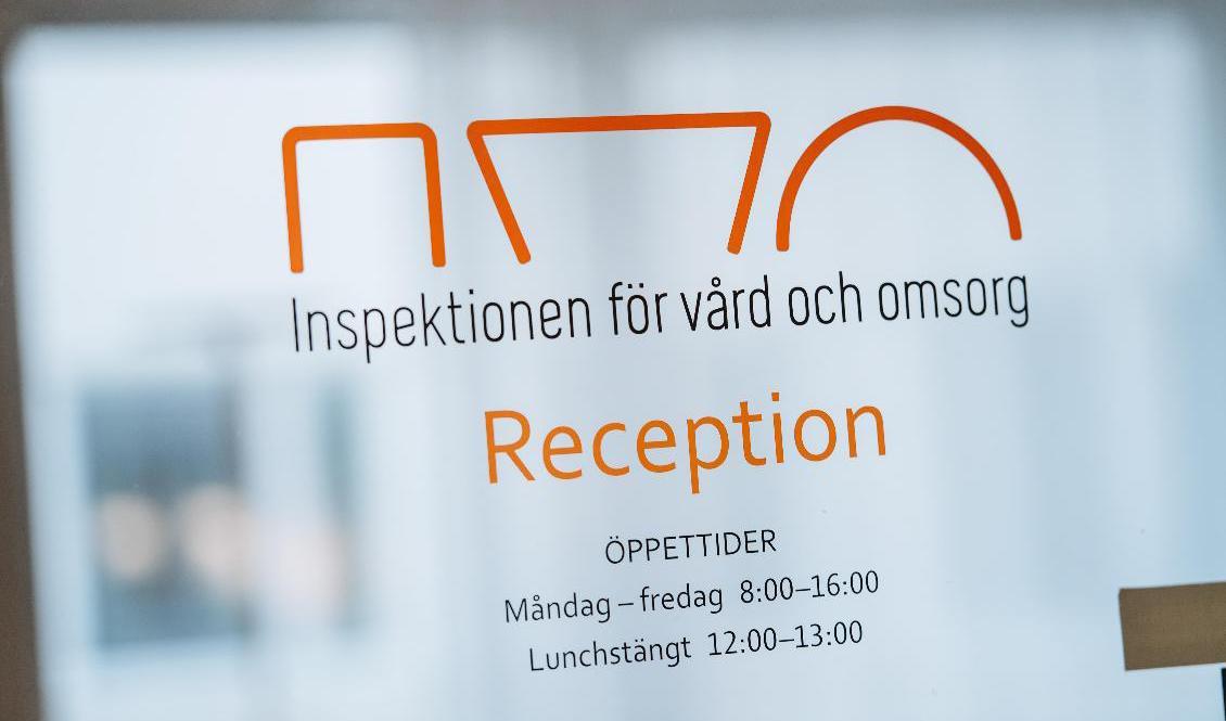 IVO, Inspektionen för vård och omsorg. Arkivbild Foto: Stina Stjernkvist/TT