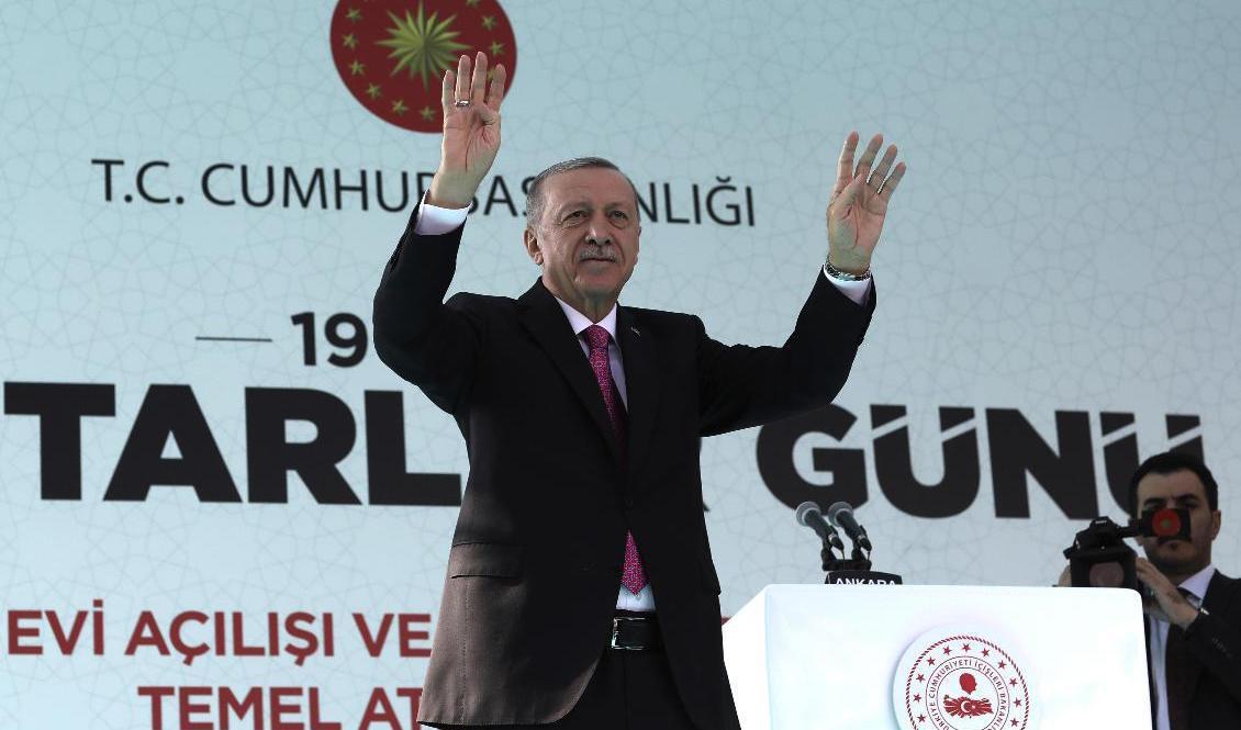Ska president Recep Tayyip Erdogan säga ja? Bild från ett annat sammanhang, tidigare i veckan. Foto: Burhan Özbilici/AP/TT