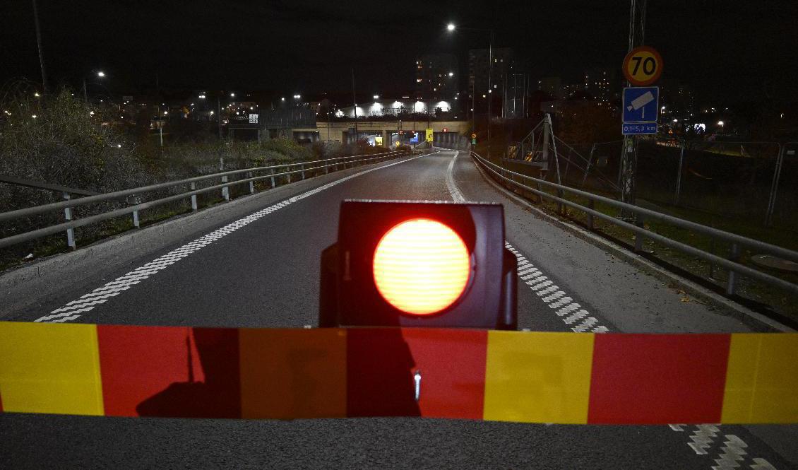 Södra länken stängdes av under lång tid på torsdagen vilket gav omfattande trafikstörningar. Arkivbild. Foto: Henrik Montgomery/TT