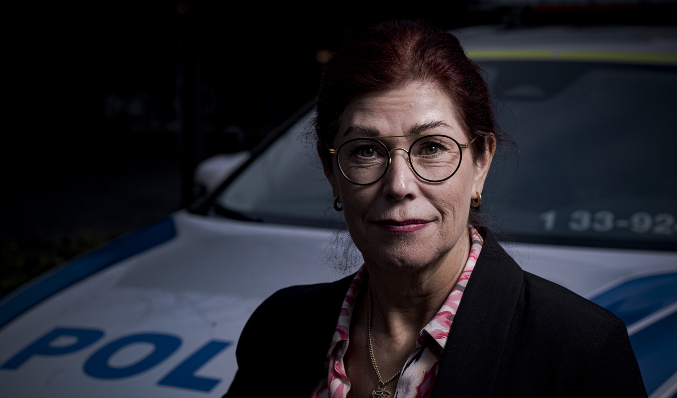 Katharina von Sydow är Polisförbundets ordförande sedan i september. Foto: Tim Aro/TT