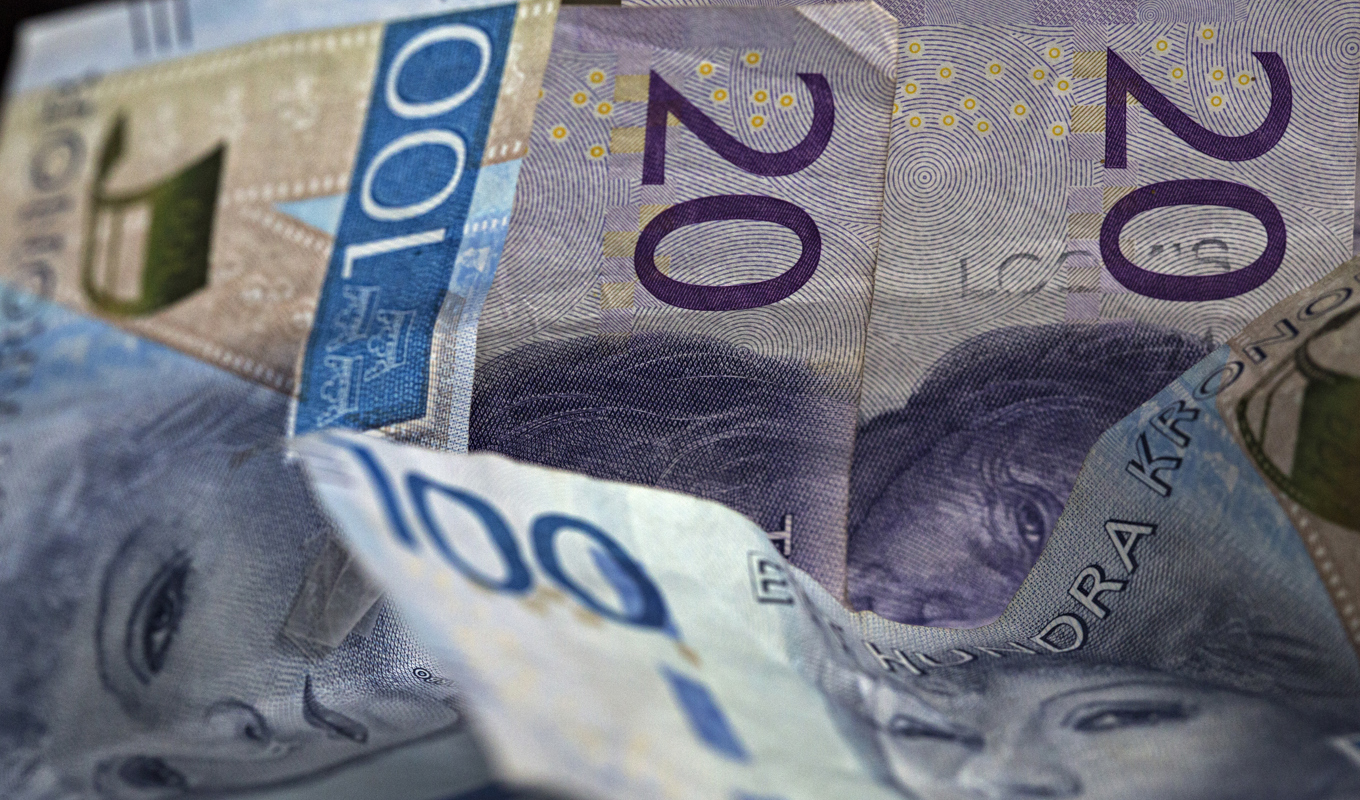Allt mindre pengar i hushållens plånböcker. Arkivbild. Foto: Martina Holmberg / TT