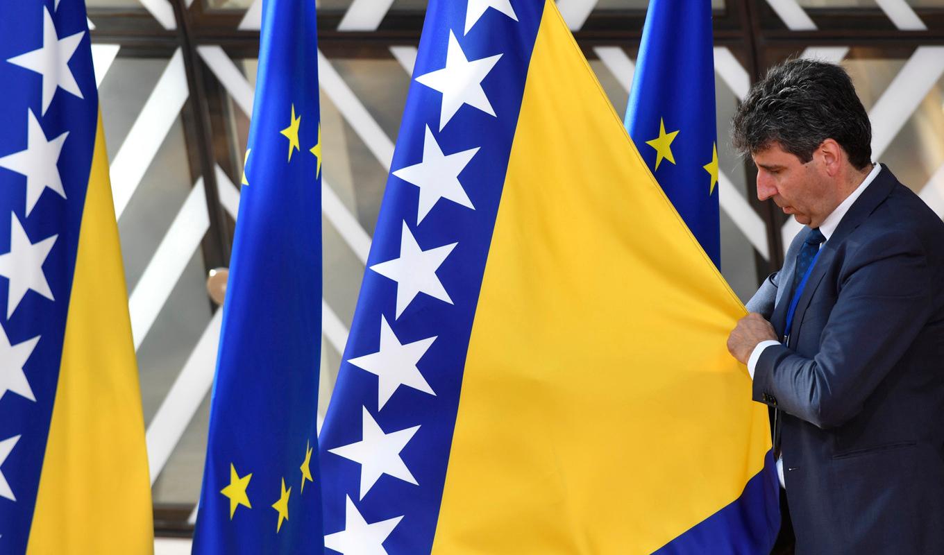 Bosnien och Hercegovina beviljas kandidatstatus till EU. Arkivbild. Foto: Geert Vanden Wijngaert/AP/TT
