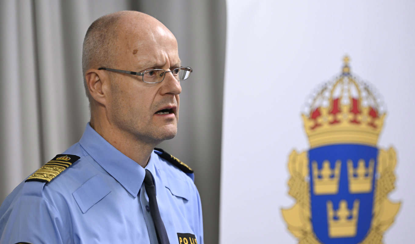 Mats Löfving vid polisen. Arkivbild. Foto: Henrik Montgomery/TT