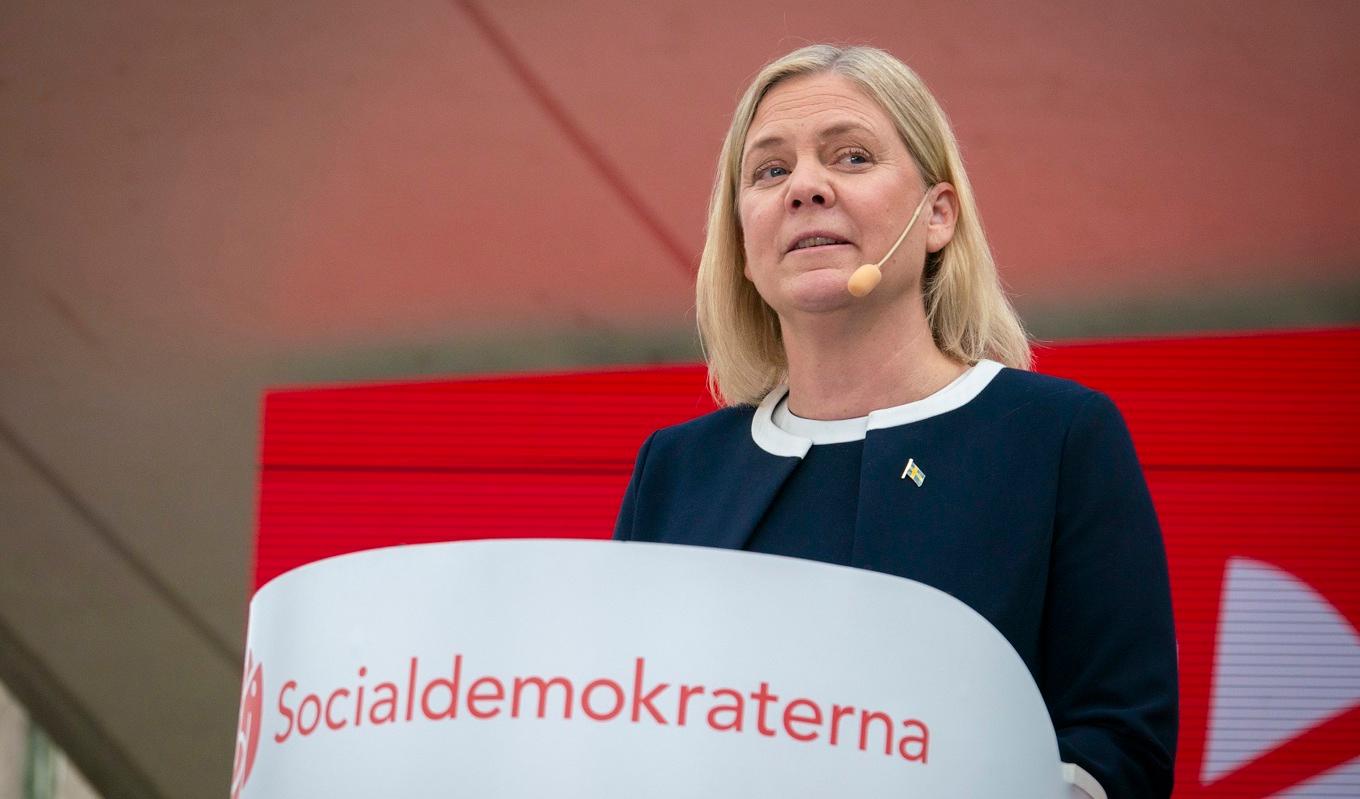 Socialdemokraternas partiledare Magdalena Andersson. Foto: Bilbo Lantto. Arkivbild.