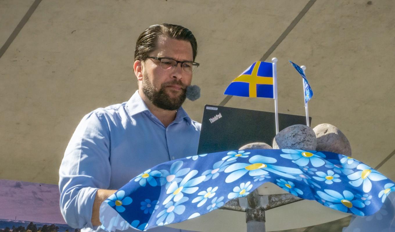 Sverigedemokraternas ledare Jimmie Åkesson. Foto: Bilbo Lantto