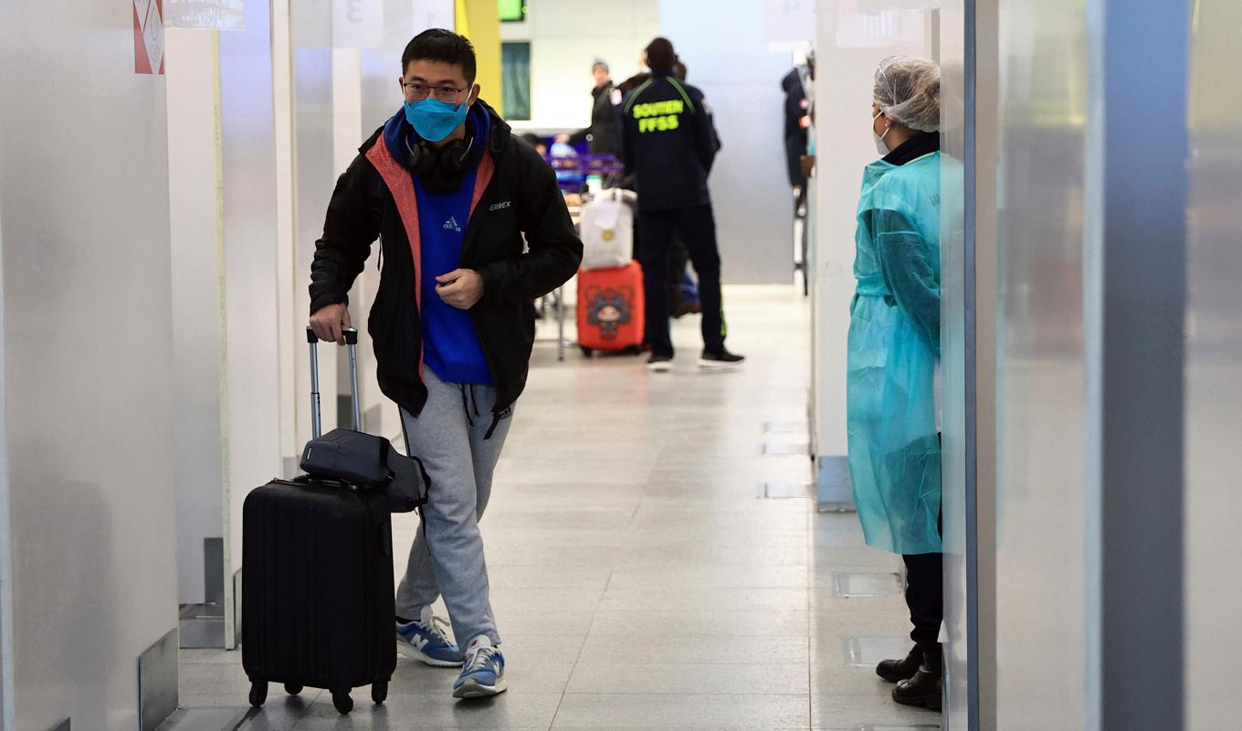 Resenärer från Kina bör testas för covid-19, uppmanar EU:s krishanteringsmekanism. Arkivbild. Foto: Aurelien Morissard/AP/TT