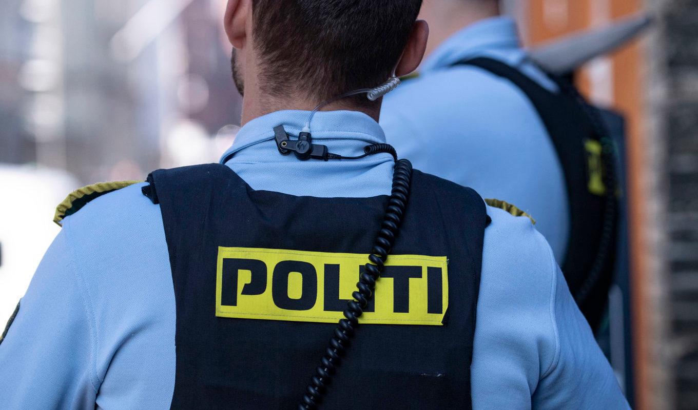 Arkivbild på en dansk polis. Foto: Johan Nilsson/TT