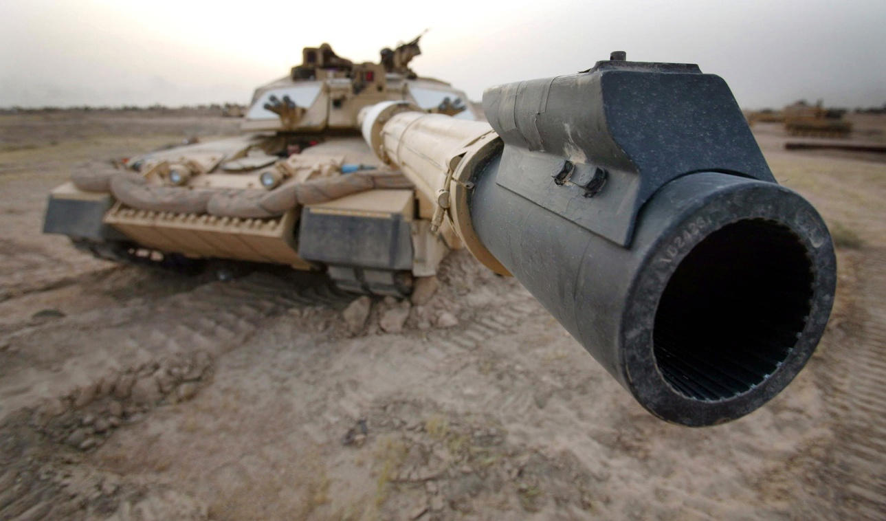 Stridsvagnarna är av typen Challenger 2. Arkivbild. Foto: Dan Chung/AP/TT