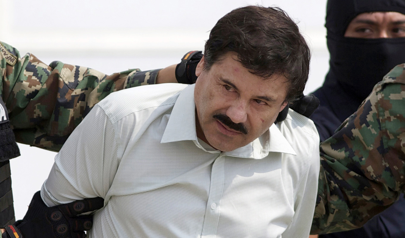 Den mexikanske tidigare kartelledaren Joaquín "El Chapo" Guzmán ber Mexikos president om hjälp. Arkivbild. Foto: Eduardo Verdugo/AP/TT