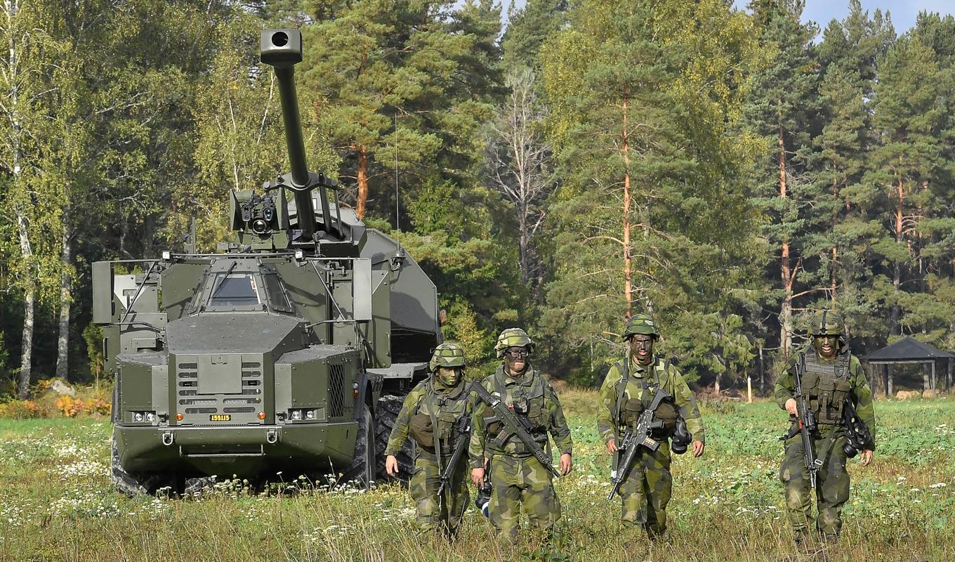 Sverige skickar fler vapen till Ukraina. Arkivbild. Foto: Jonas Ekströmer/TT