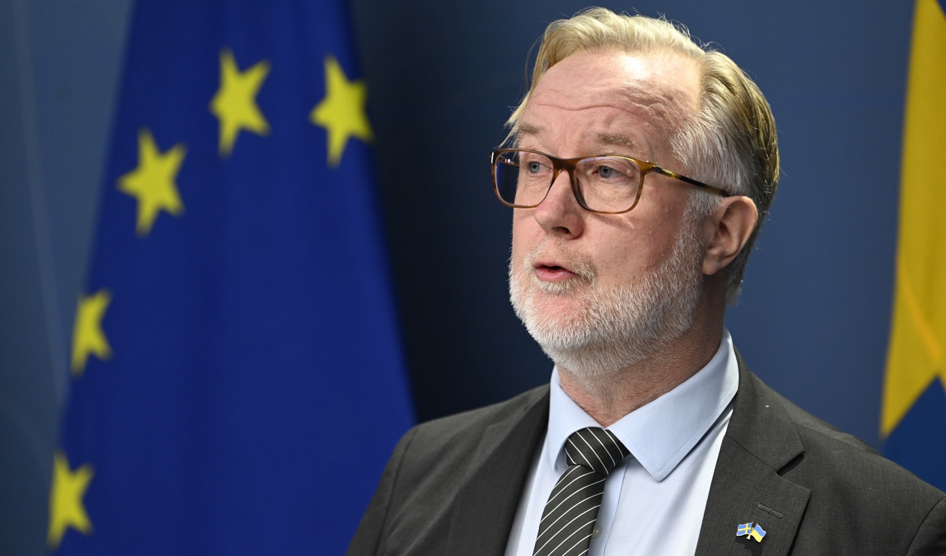 Liberalernas partiledare Johan Pehrson. Arkivbild. Foto: Henrik Montgomery/TT