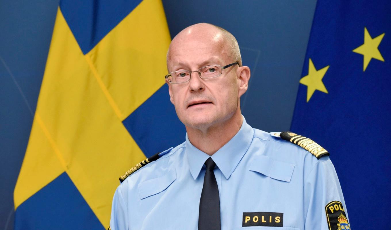 Den 12 december omplacerades Mats Löfving från sin tjänst som regionpolischef i Stockholm. Arkivbild. Foto: Marko Säävälä/TT