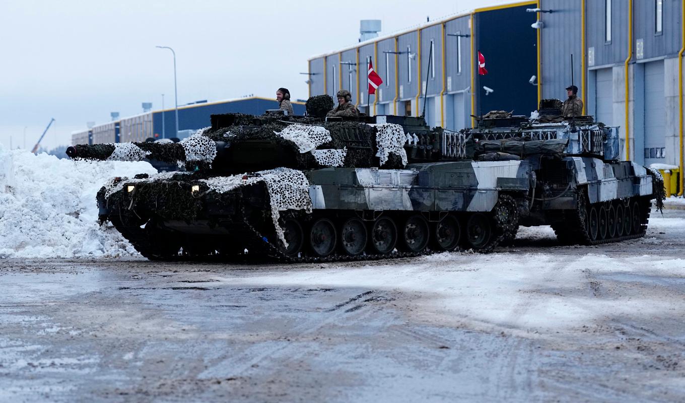 Leopard 2 finns hos ett antal europeiska länders försvarsmakter. Arkivbild. Foto: Pavel Golovkin/AP/TT