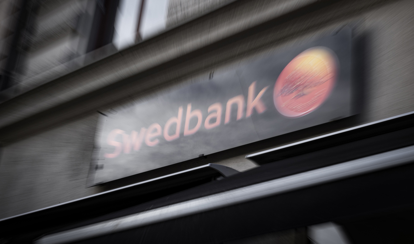 Swedbank har tekniska problem. Arkivbild. Foto: Naina Helén Jåma/TT