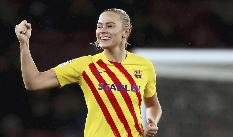 Fridolina Rolfö och hennes lagkamrater i Barcelona spelade ifjol två matcher inför drygt 90 000 åskådare.Foto: Paul Harding/Getty Images