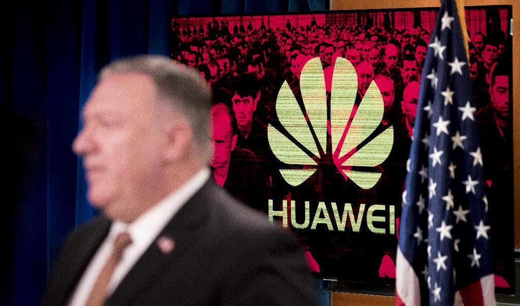 USA:s förra administration tog ledningen i att stänga ute det kinesiska telekombolaget Huawei, vilket senare togs efter av flera västerländska marknader, inklusive Sverige. Foto: Andrew Harnik/Pool/AFP via Getty Images