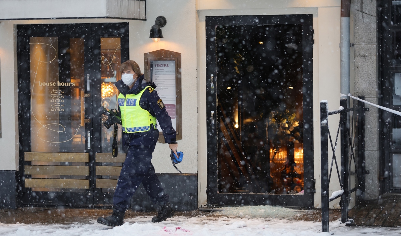 Polisens tekniker vid den drabbade nattklubben på Avenyn. Arkivbild. Foto: Adam Ihse/TT