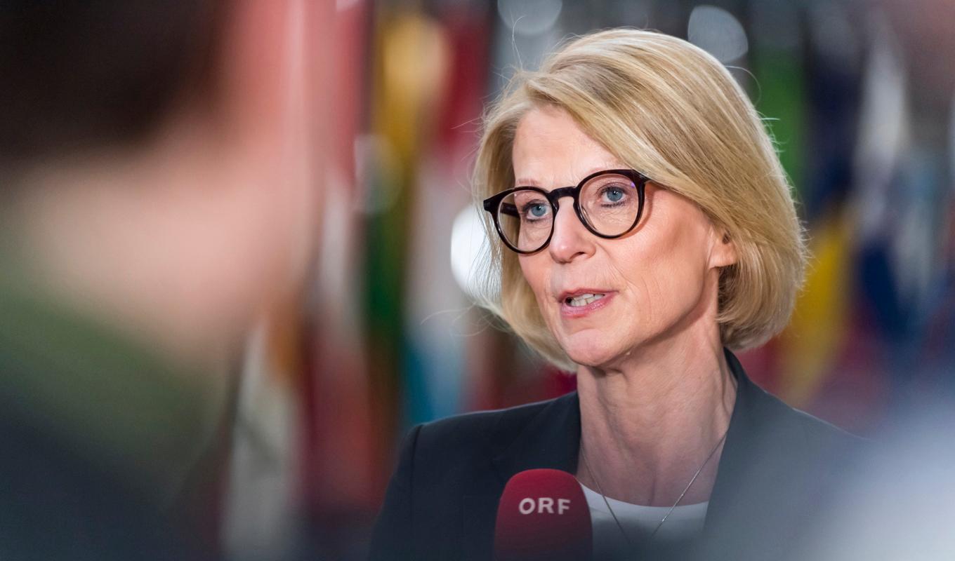 Finansminister Elisabeth Svantesson (M) ser inga skäl att i nuläget stötta ekonomin med tilläggsbudgetar trots sämst tillväxt i EU och en varselvåg. Arkivbild Foto: AP/TT