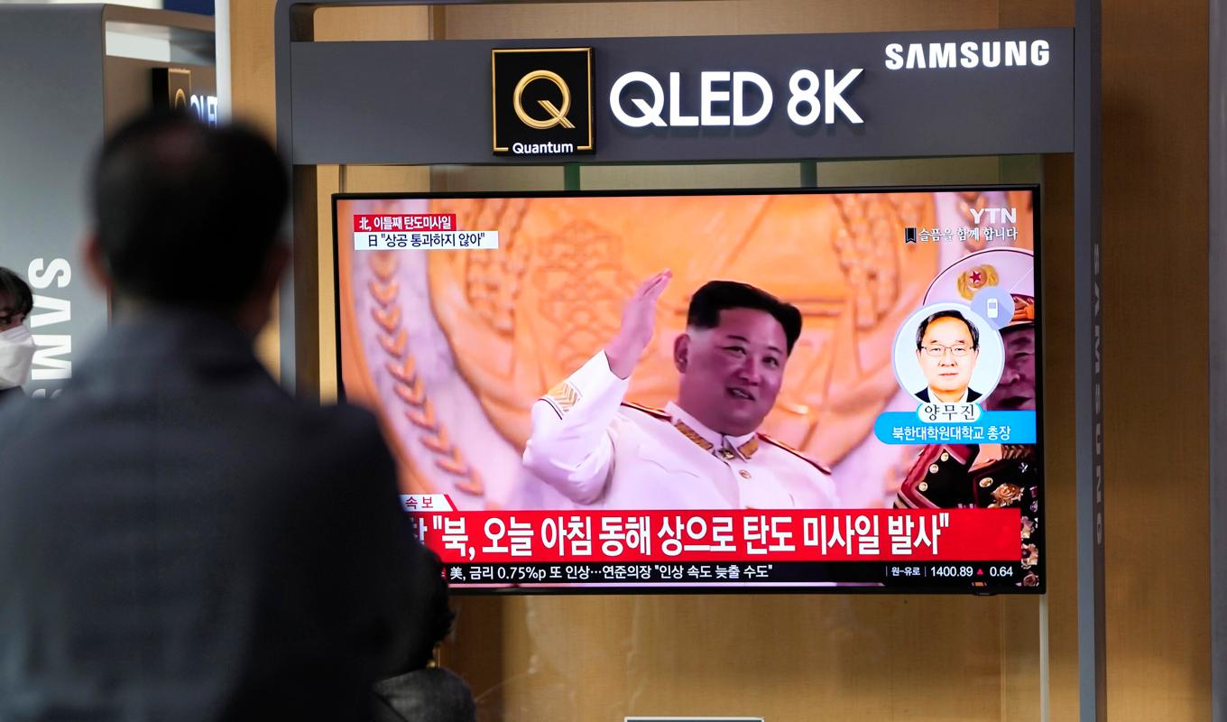 Nordkoreas diktator Kim Jong-Un. Arkivbild. Foto: Lee Jin-man/AP/TT