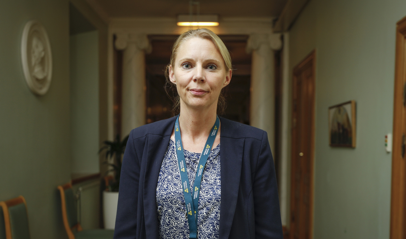 Distriktsordförande Åsa Westlund (S) tycker att medlemsrusningen i Socialdemokraterna i Botkyrka är problematisk. Arkivbild. Foto: Ali Lorestani/TT