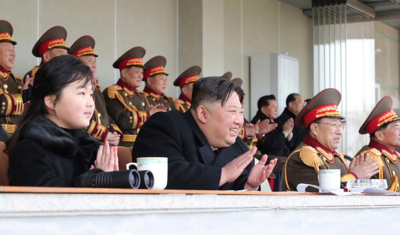 Nordkoreas ledare Kim Jong-Un. Bilden är tagen i ett annat sammanhang. Arkivbild. Foto: AP/TT