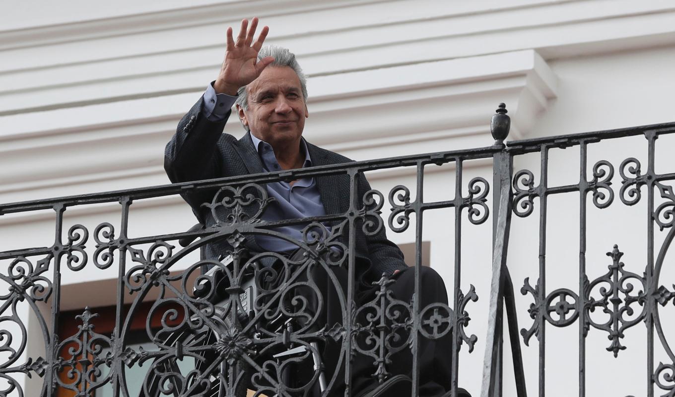 Lenín Moreno var president i Ecuador 2017–2021. Arkivbild. Foto: Dolores Ochoa/AP/TT