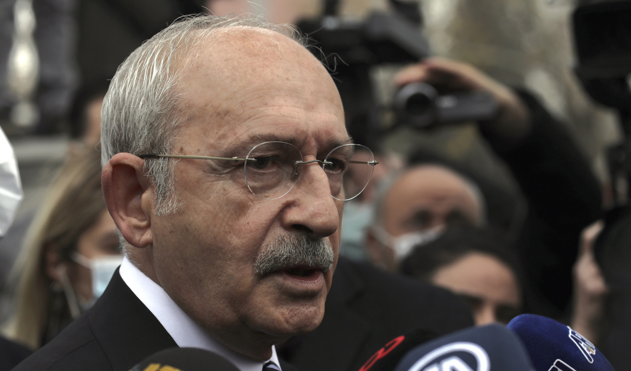 Kemal Kilicdaroglu, ledare för partiet CHP och oppositionens kandidat. Arkivbild. Foto: Burhan Ozbilici/AP/TT