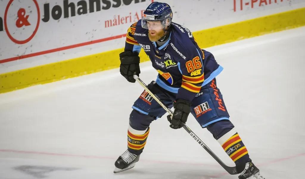 Linus Klasen är en av de meriterade spelare som Djurgården värvade inför den senaste säsongen, som klubben har tillbringat i hockeyallsvenskan.Foto: Maja Suslin/TT